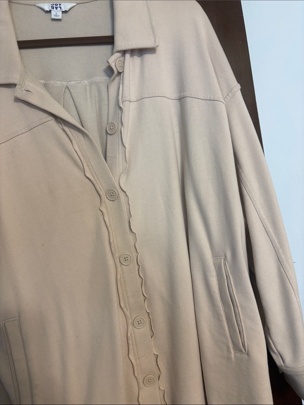 JoyLab button down sweatshirt - Picture 4 of 5